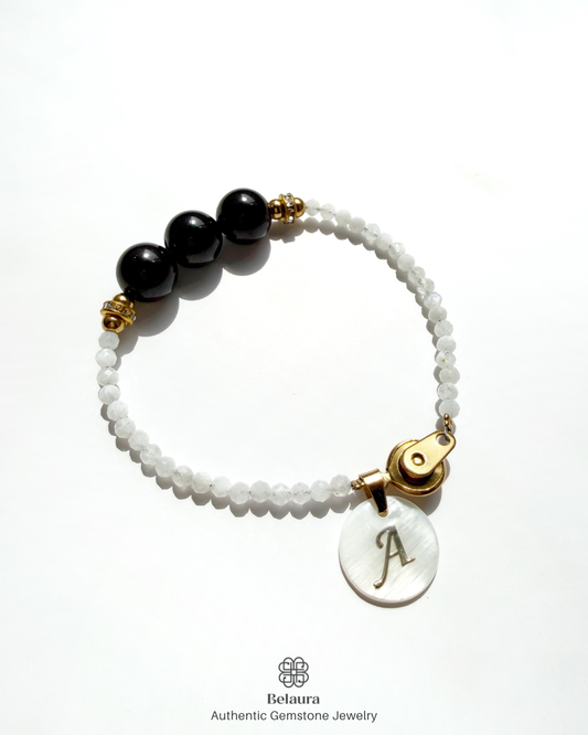 January (Garnet) Birthstone Bracelet