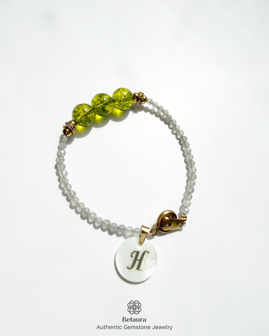 August (Peridot) Birthstone Bracelet