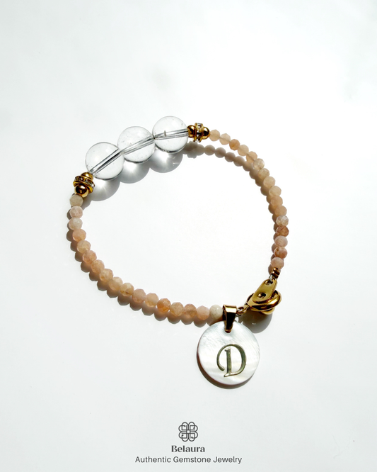April (Clear Quartz) Birthstone Bracelet