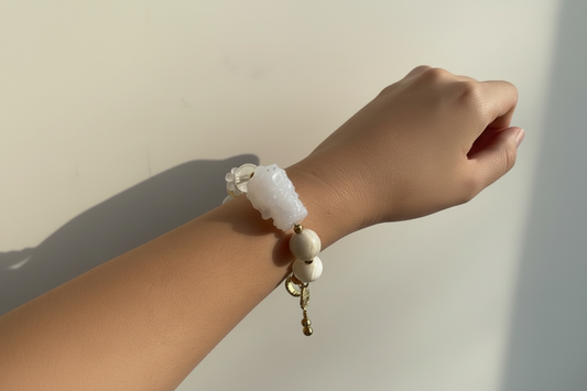The Sacred Harmony White Buddha Bracelet