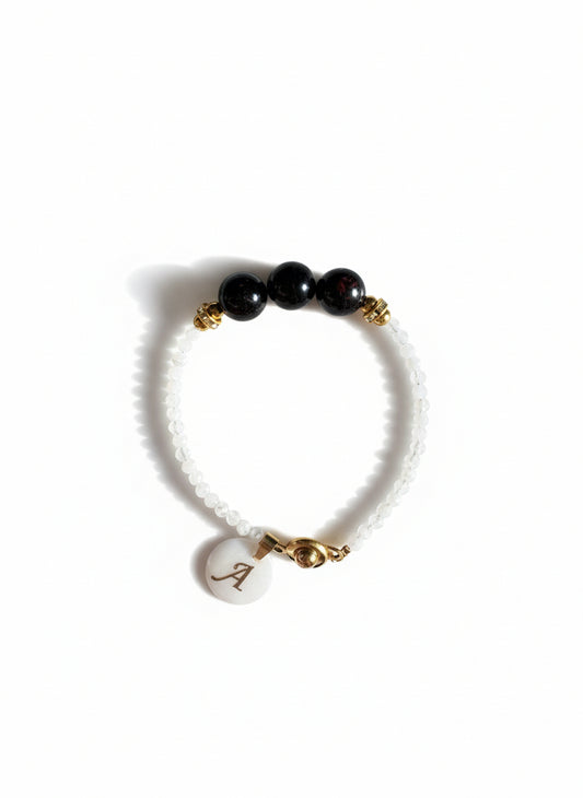 January (Garnet) Birthstone Bracelet