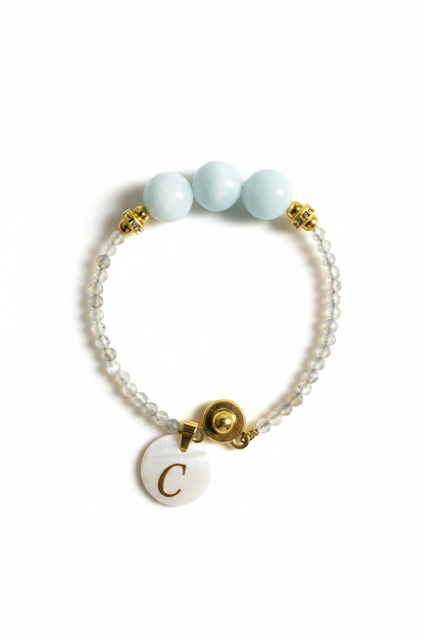 March (Aquamarine) Birthstone Bracelet