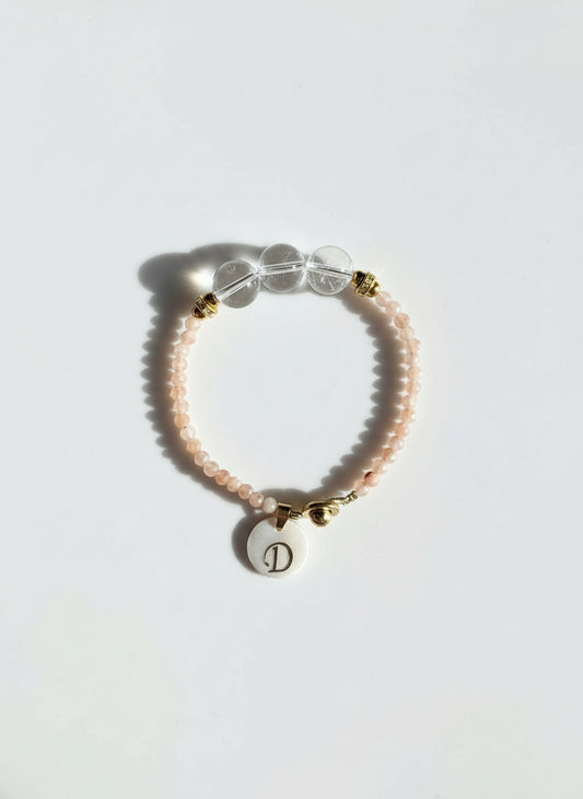 April (Clear Quartz) Birthstone Bracelet