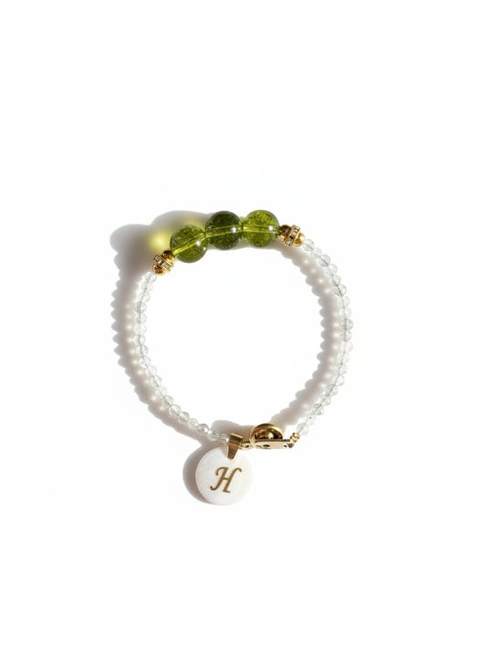 August (Peridot) Birthstone Bracelet