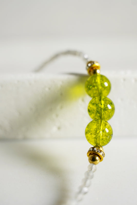 August (Peridot) Birthstone Bracelet