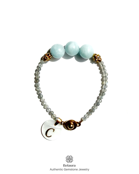 March (Aquamarine) Birthstone Bracelet