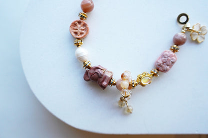 Fortuna Bloom Charm Gemstone Bracelet