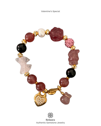Valentine's Special: Strawberry Quartz & Garnet