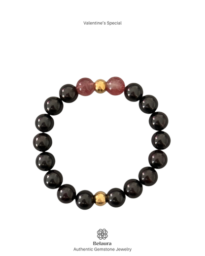 Valentine's Special: Strawberry Quartz & Garnet