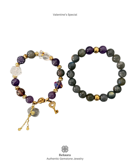 Valentine's Special: Amethyst & Labradorite