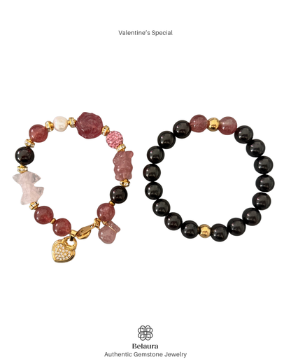 Valentine's Special: Strawberry Quartz & Garnet