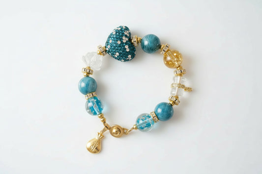 2026 Color of the Year: Transformative Teal Charm Gemstone Bracelet