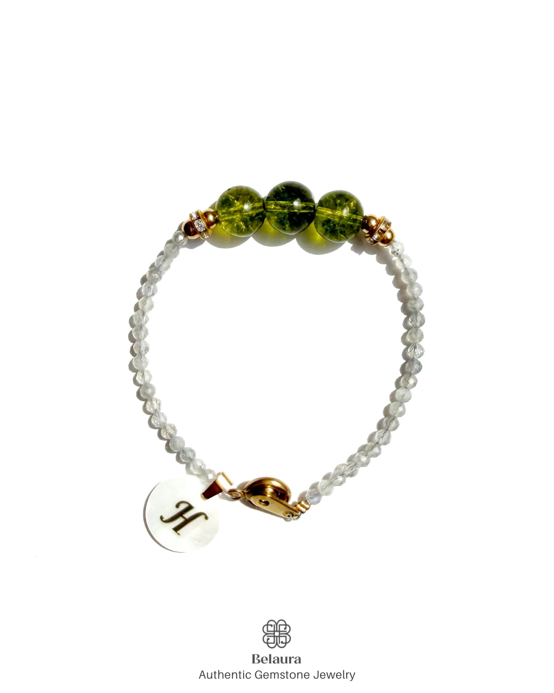 August (Peridot) Birthstone Bracelet