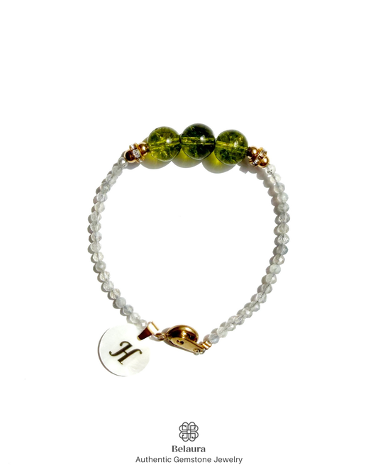 August (Peridot) Birthstone Bracelet