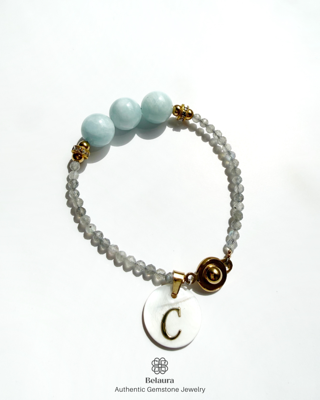 March (Aquamarine) Birthstone Bracelet