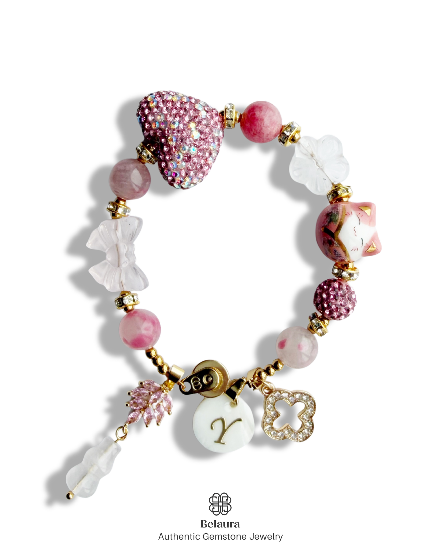 Sakura Aura Charm Gemstone Bracelet