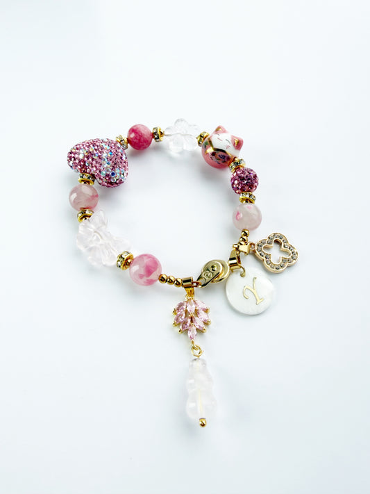 Sakura Aura Charm Gemstone Bracelet