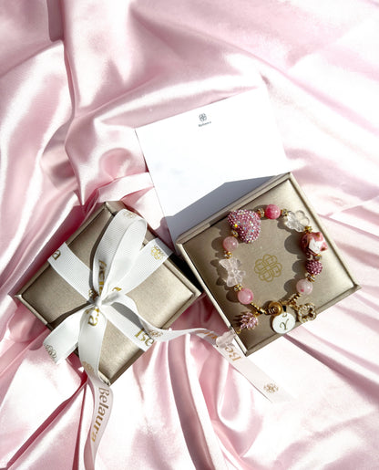 Sakura Aura Charm Gemstone Bracelet