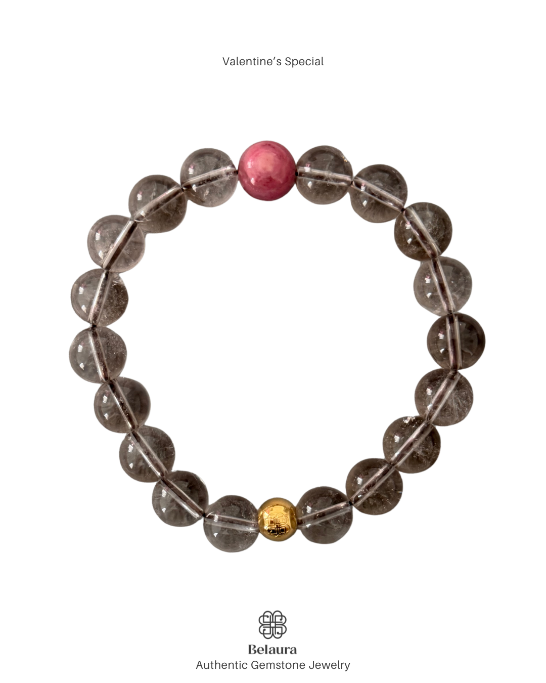 Valentine's Special: Rhodonite & Smoky Quartz