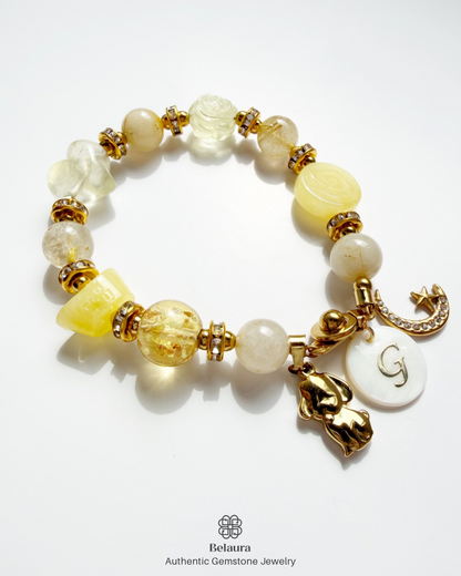 Auralia Fortuna Charm Gemstone Bracelet