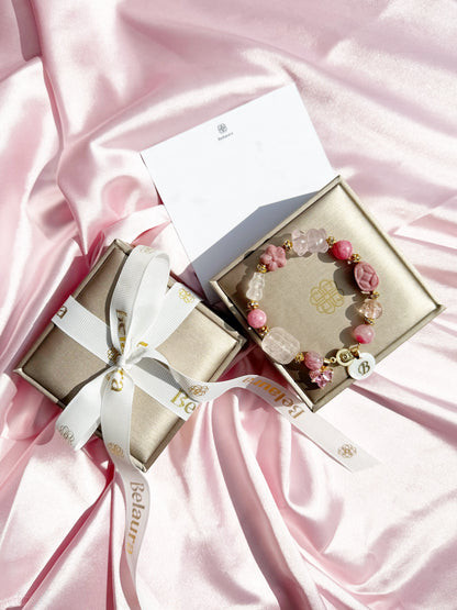 Sakura Love Charm Gemstone Bracelet