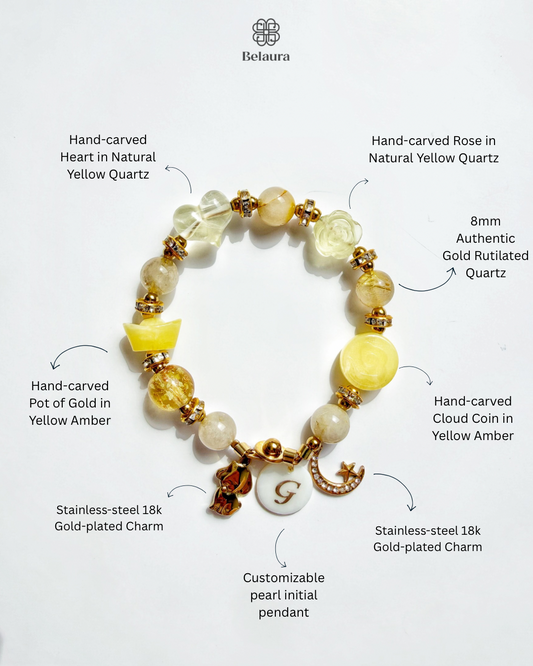 Auralia Fortuna Charm Gemstone Bracelet