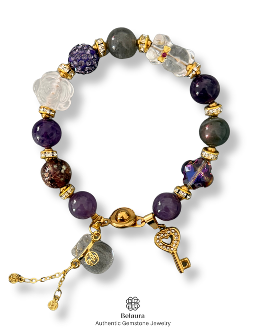 Celestia Lumière Charm Gemstone Bracelet