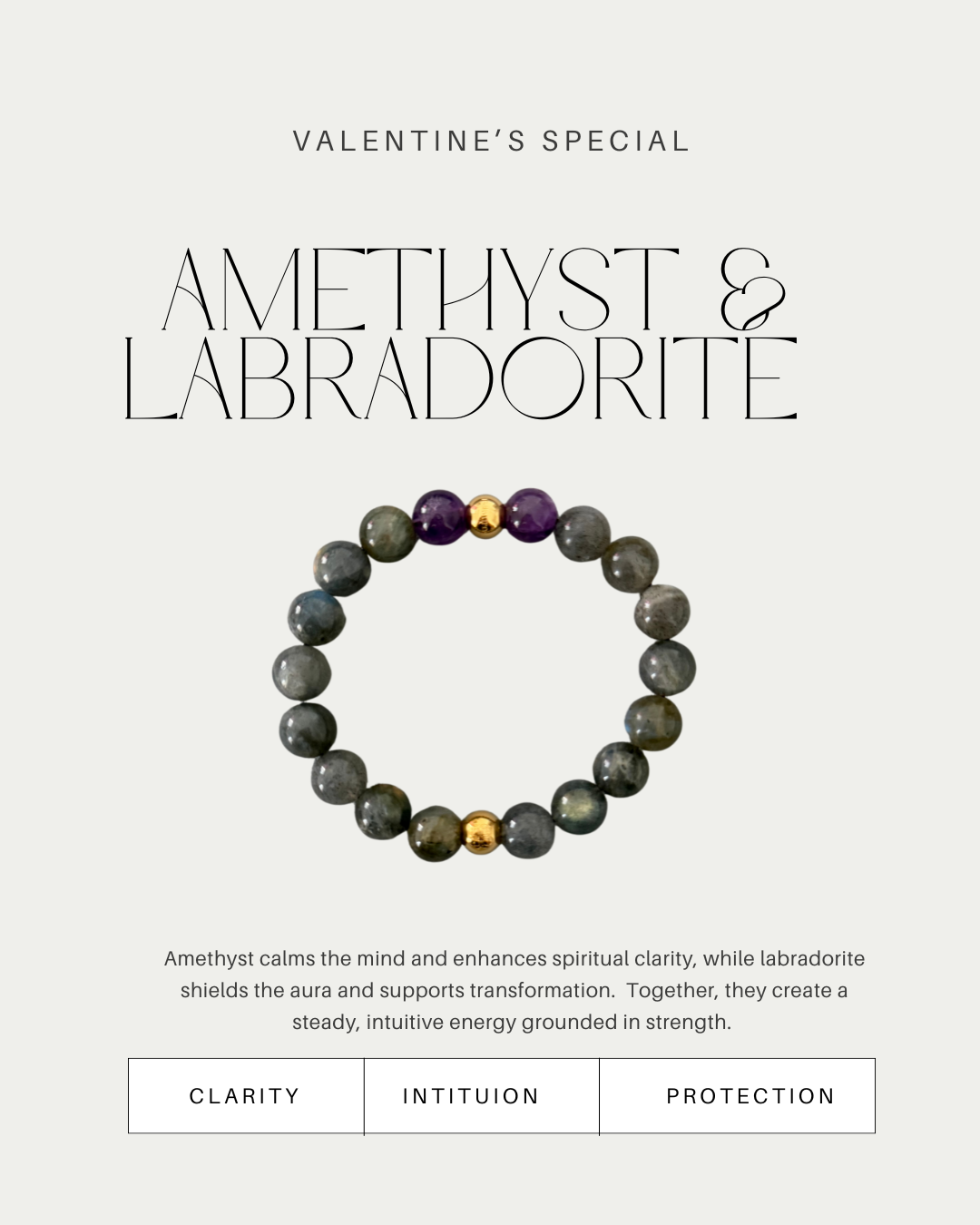 Valentine's Special: Amethyst & Labradorite