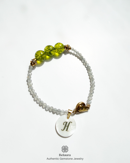 August (Peridot) Birthstone Bracelet