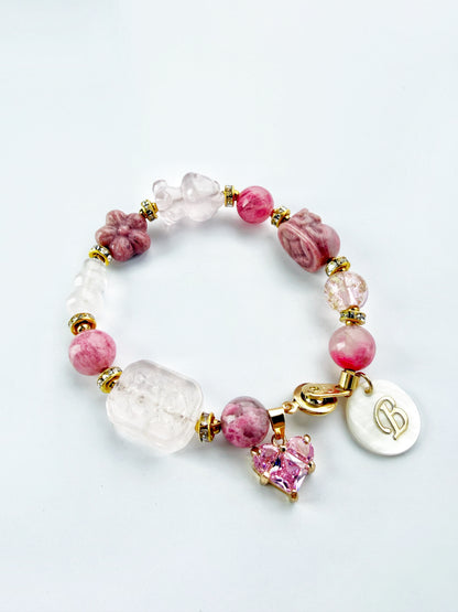 Sakura Love Charm Gemstone Bracelet