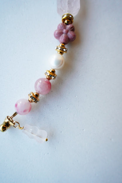 Sakura Charm Gemstone Bracelet