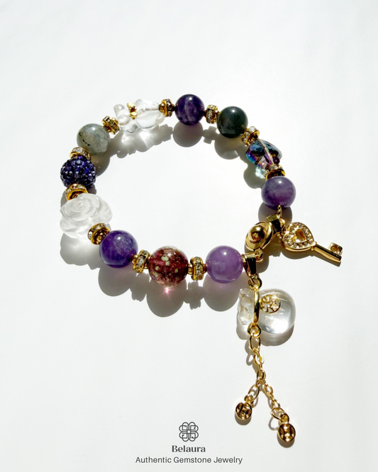 Celestia Lumière Charm Gemstone Bracelet