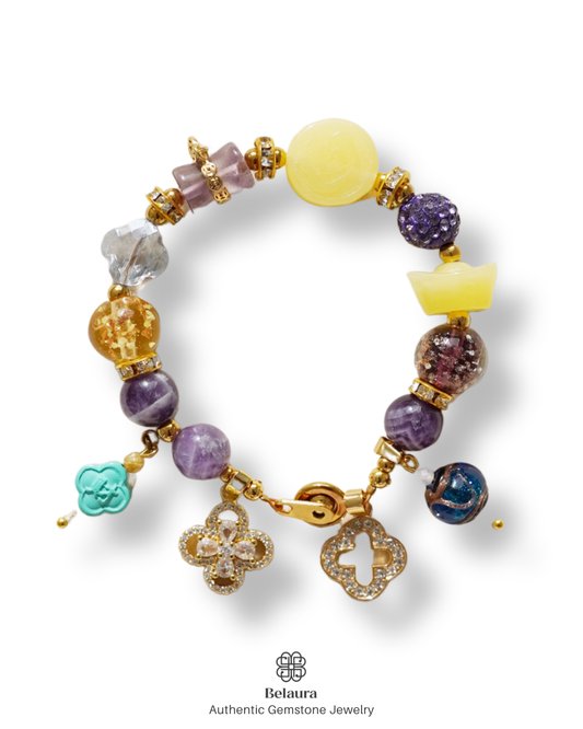 Rumi Charm Gemstone Bracelet