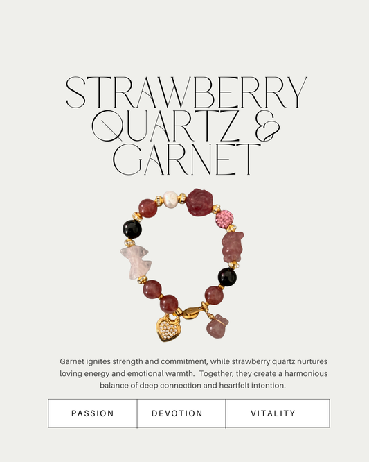 Rosé Amara Charm Gemstone Bracelet