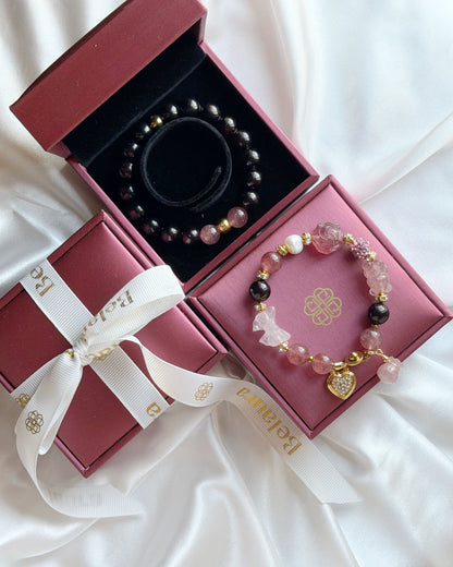 Rosé Amara Charm Gemstone Bracelet