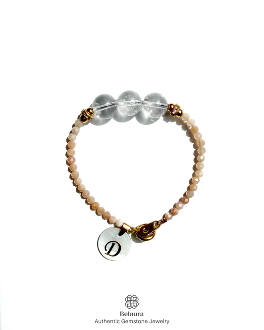 April (Clear Quartz) Birthstone Bracelet