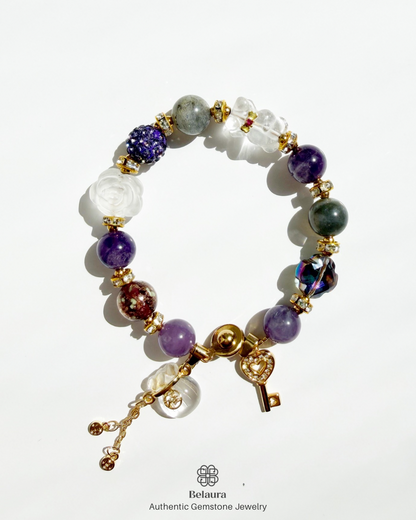 Celestia Lumière Charm Gemstone Bracelet
