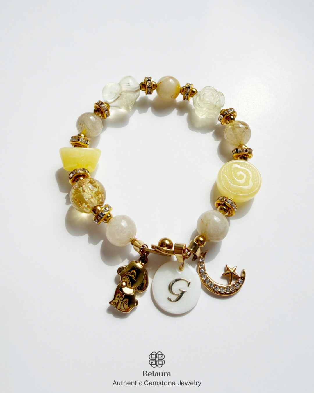 Auralia Fortuna Charm Gemstone Bracelet