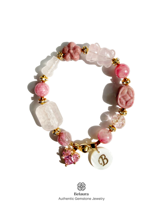Sakura Love Charm Gemstone Bracelet
