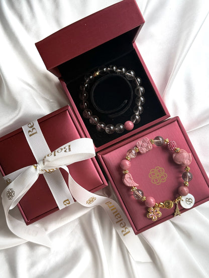 Rouge Sakura Éternelle Charm Gemstone Bracelet