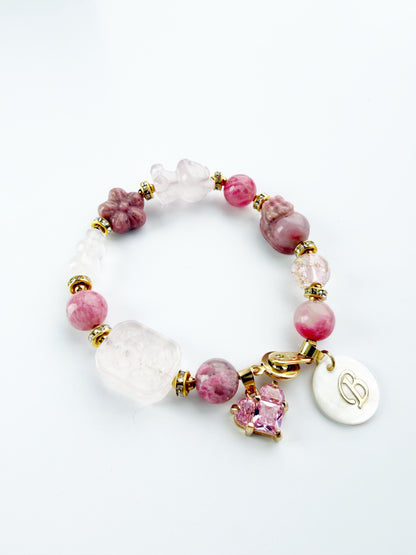 Sakura Love Charm Gemstone Bracelet