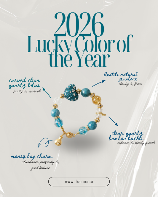2026 Color of the Year: Transformative Teal Charm Gemstone Bracelet