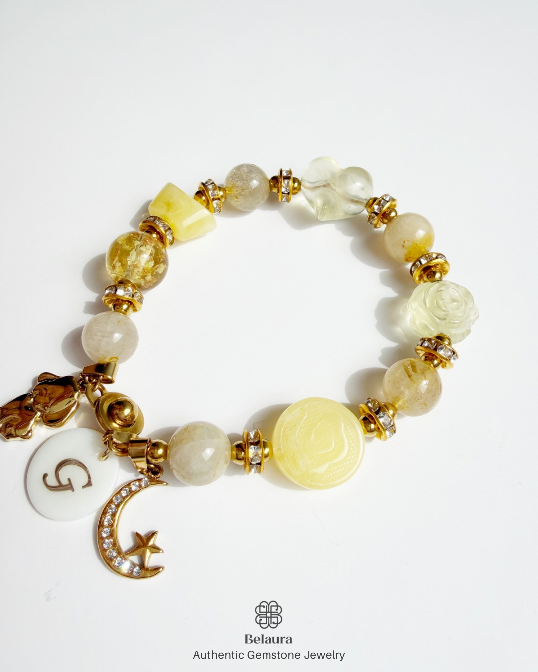 Auralia Fortuna Charm Gemstone Bracelet