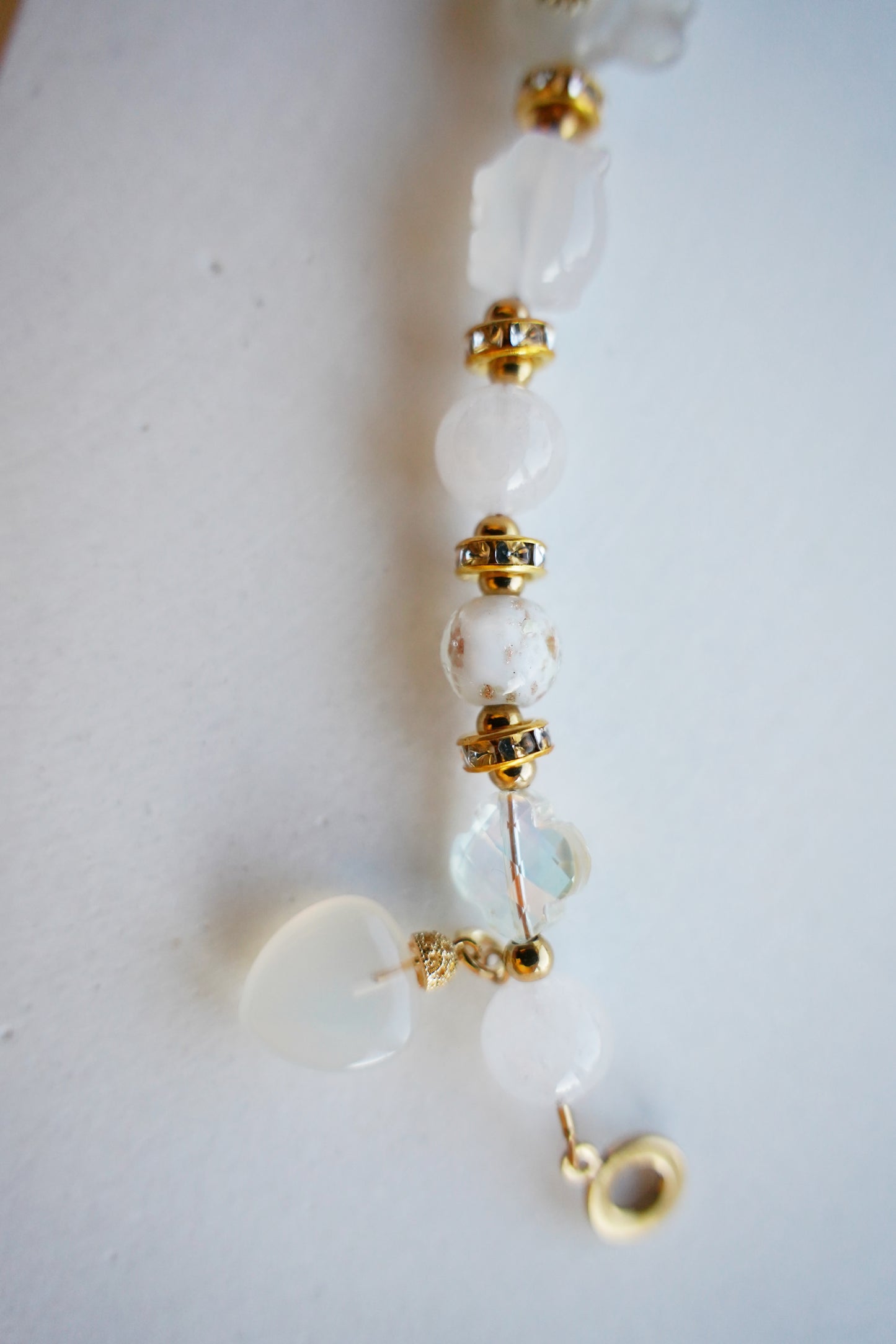 2026 Color of the Year: Cloud Dancer Charm Gemstone Bracelet