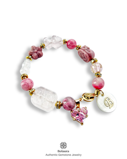 Sakura Love Charm Gemstone Bracelet