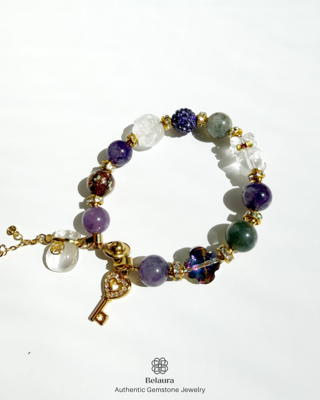 Celestia Lumière Charm Gemstone Bracelet