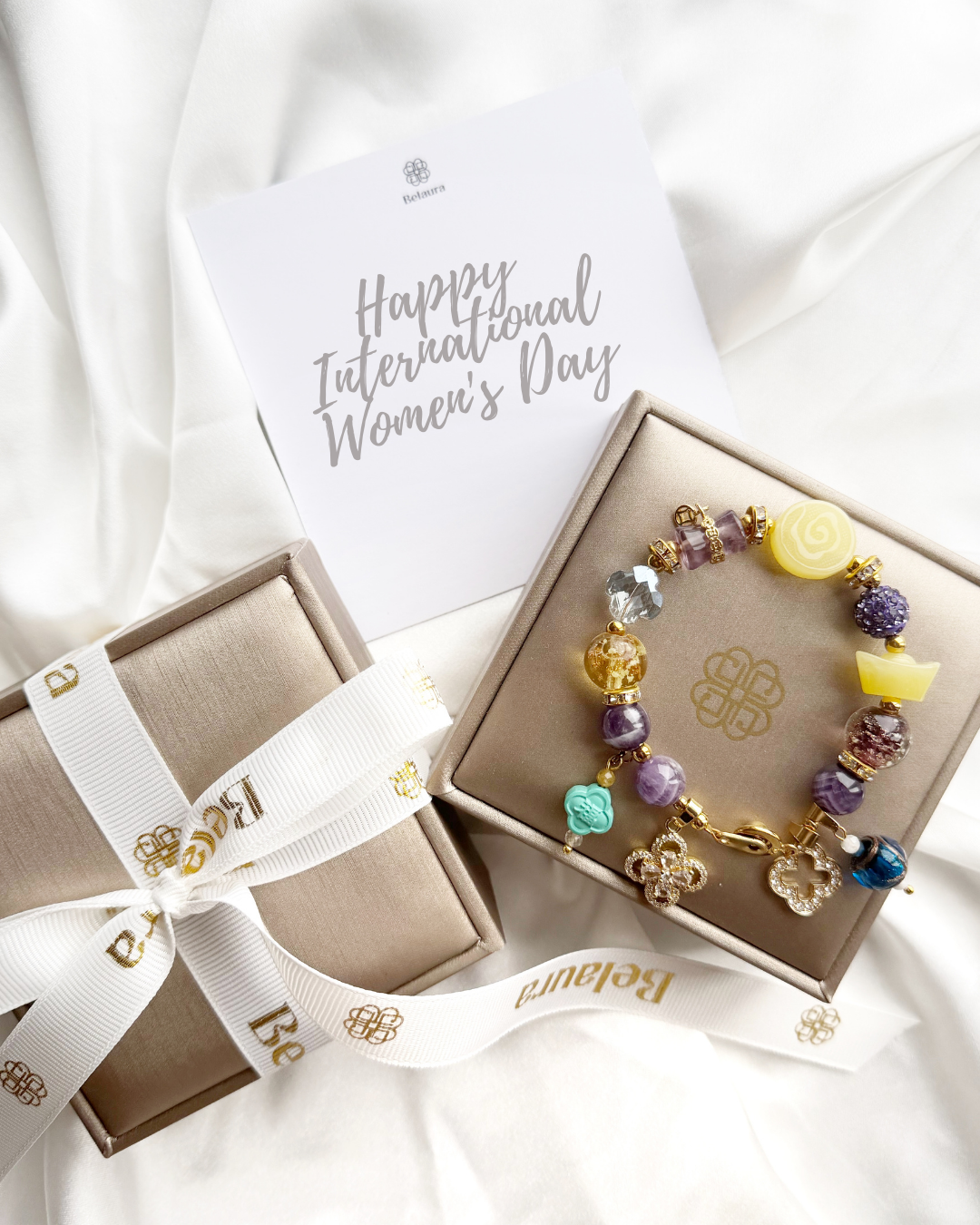 Rumi Charm Gemstone Bracelet