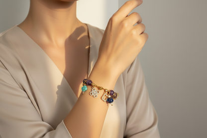 Rumi Charm Gemstone Bracelet