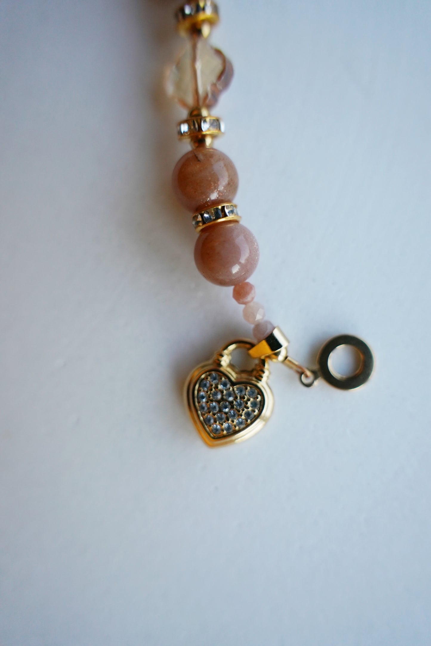 Lumina Sunstone Buddha Charm Gemstone Bracelet