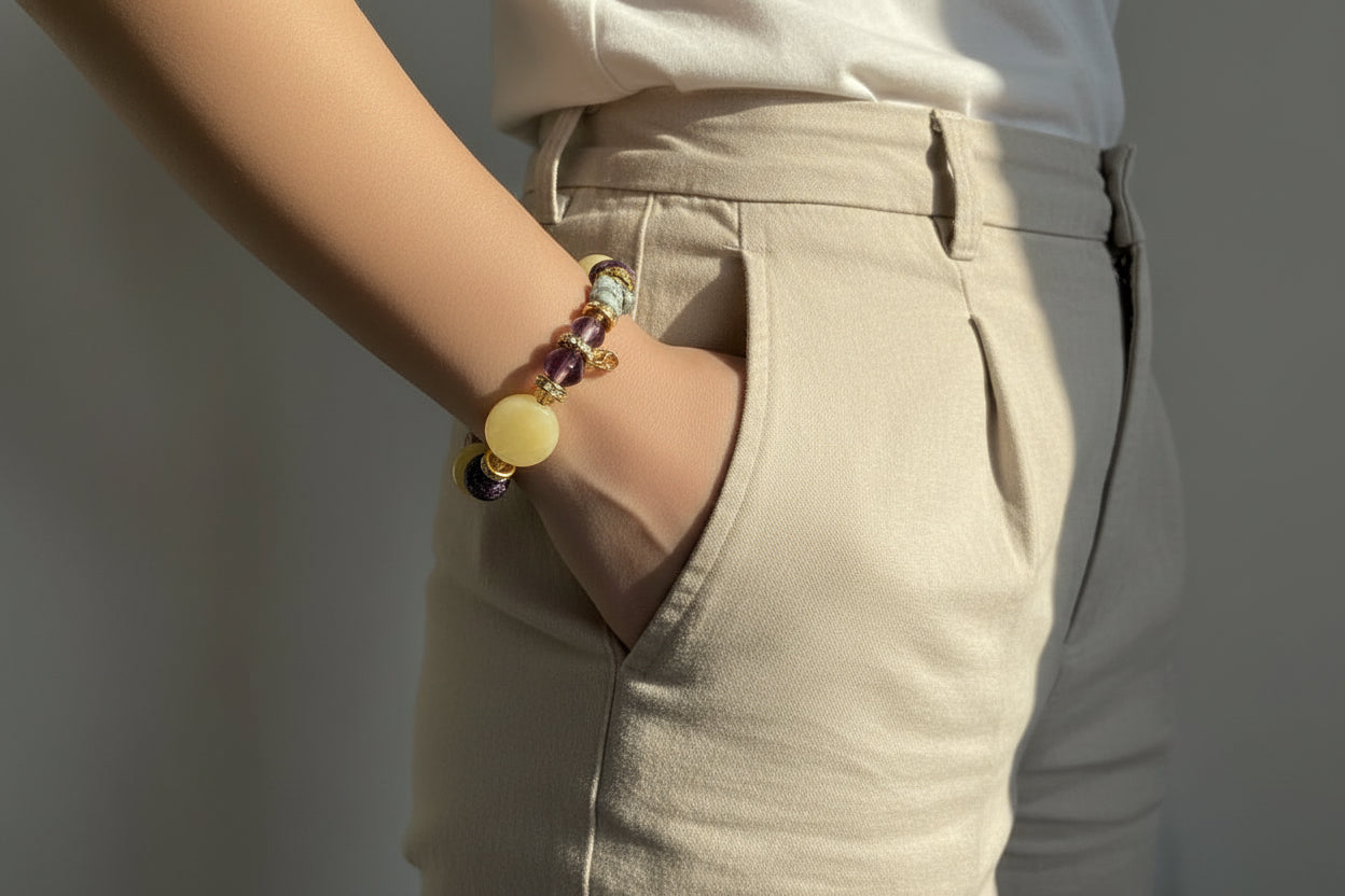 Rumi Charm Gemstone Bracelet